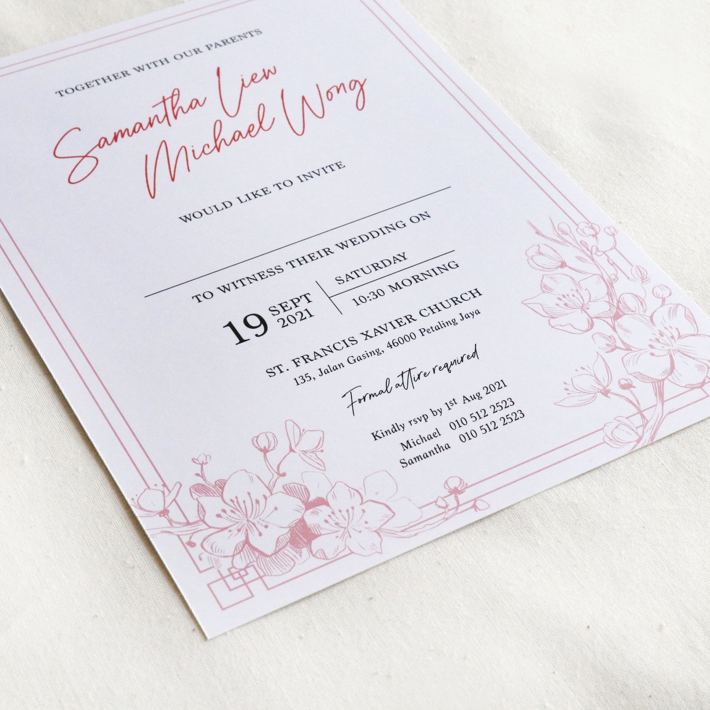 Madeline Invitation Card