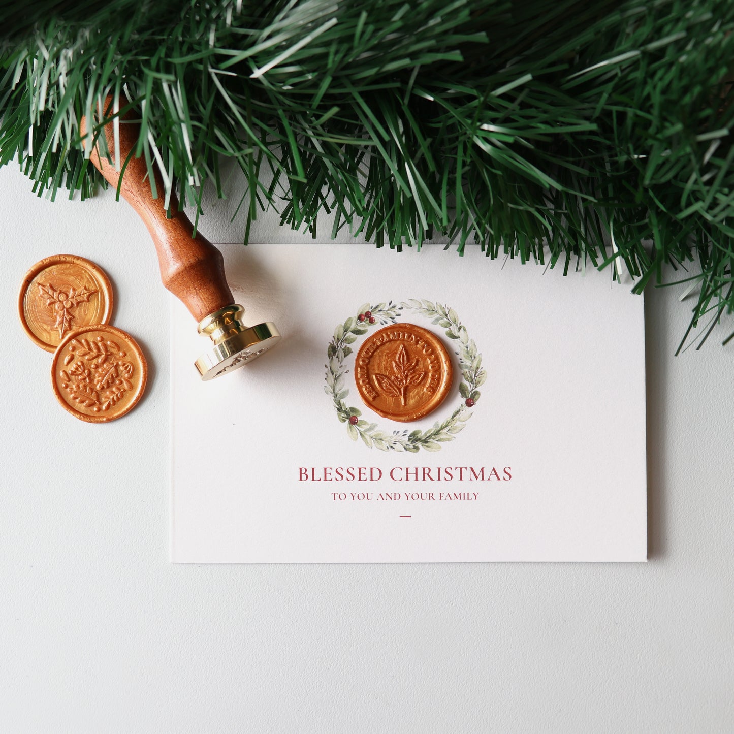 Christmas Card with Wax Seal