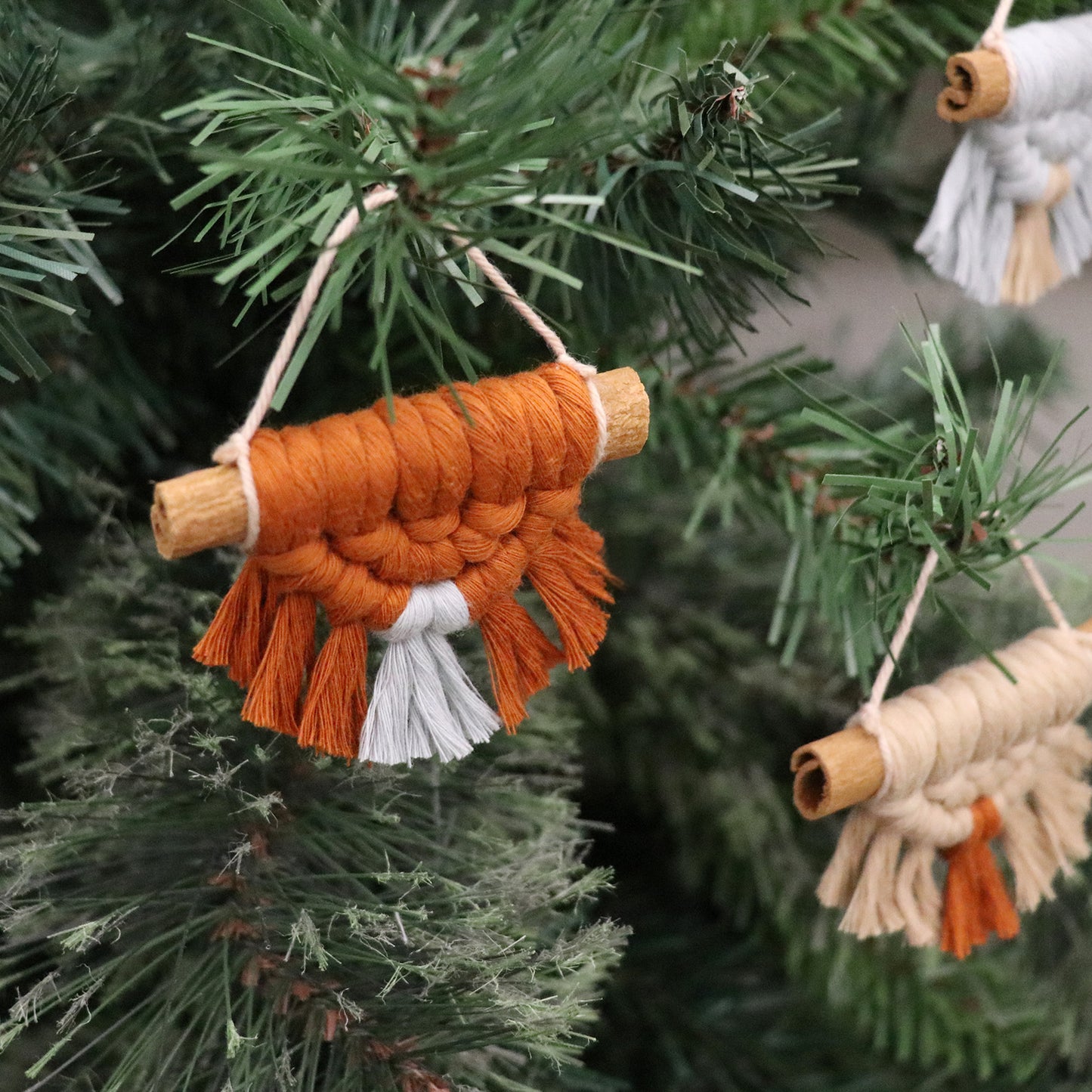 Macrame Ornament Forest Set